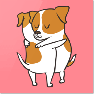 Jack Russell Terrier hugs Posters and Art